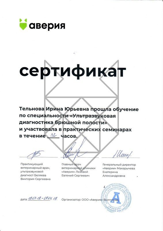 Документ или сертификат