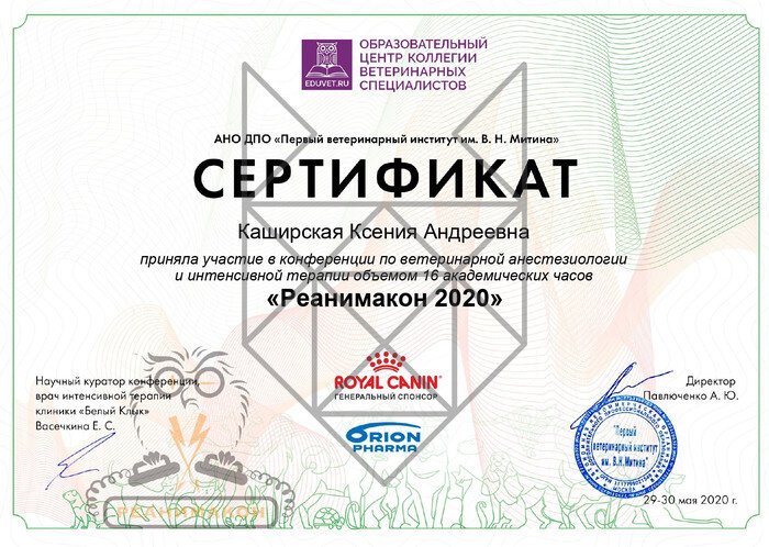 Документ или сертификат