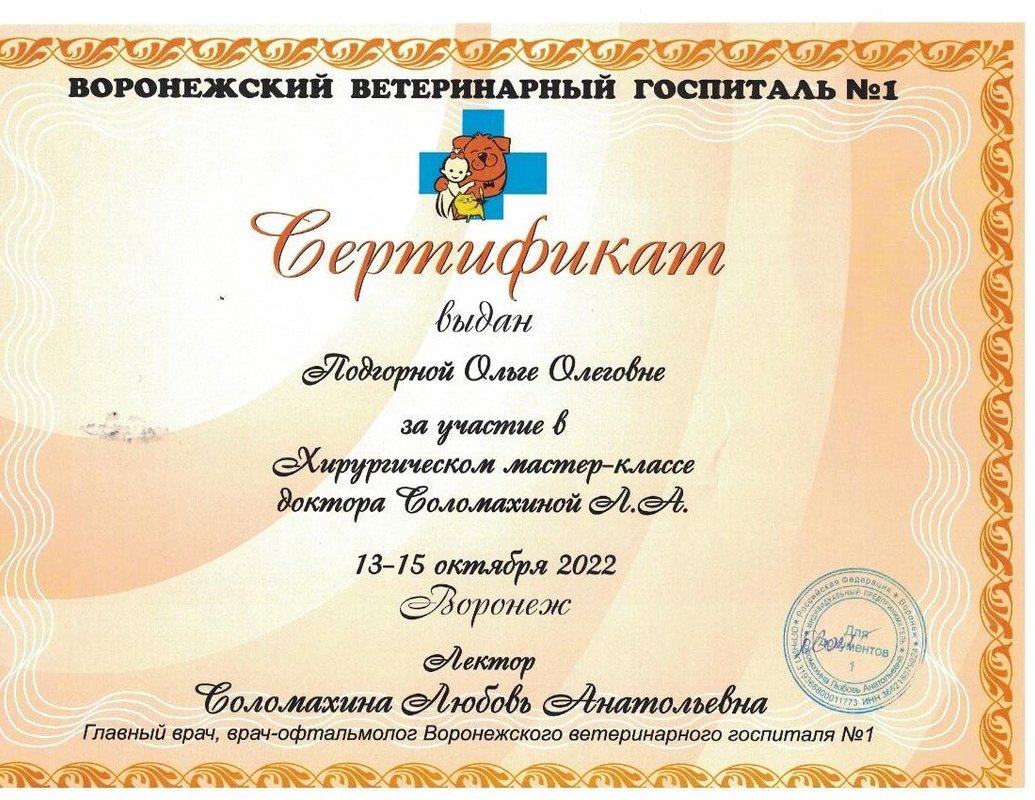 Документ или сертификат