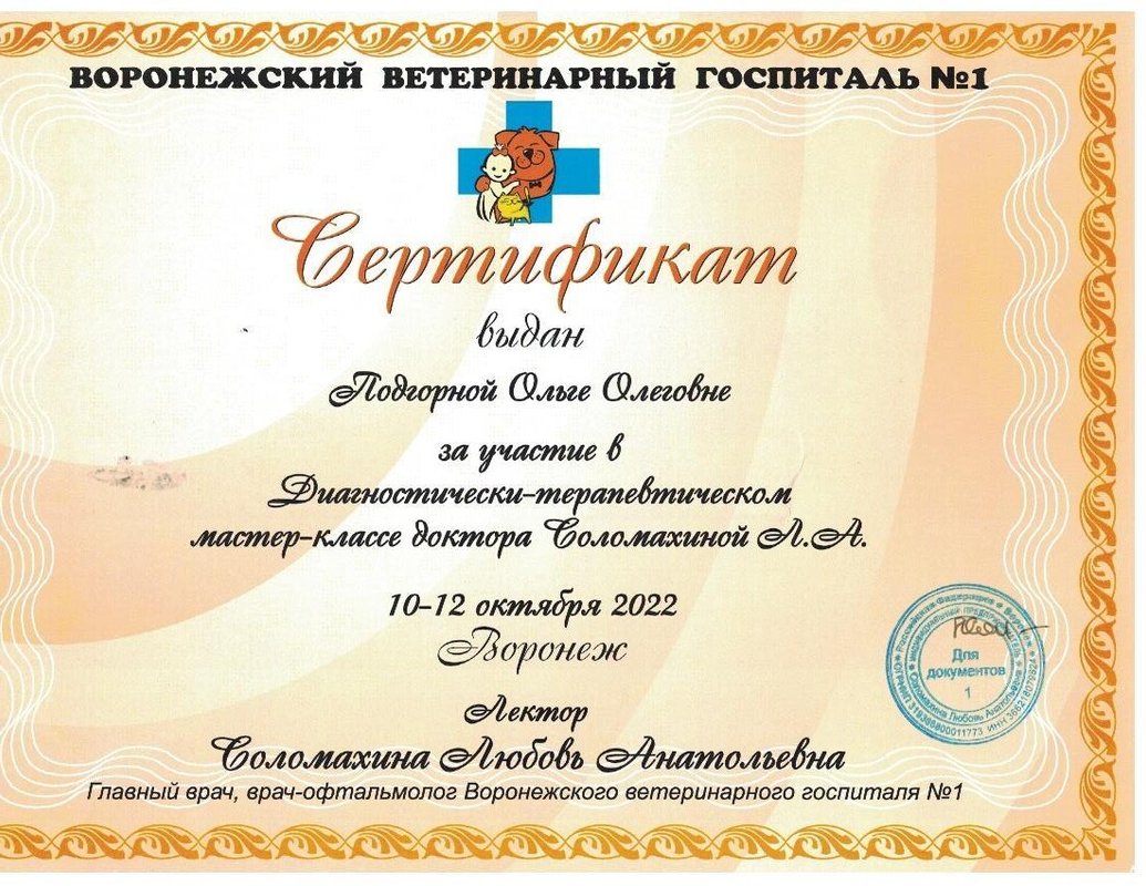 Документ или сертификат