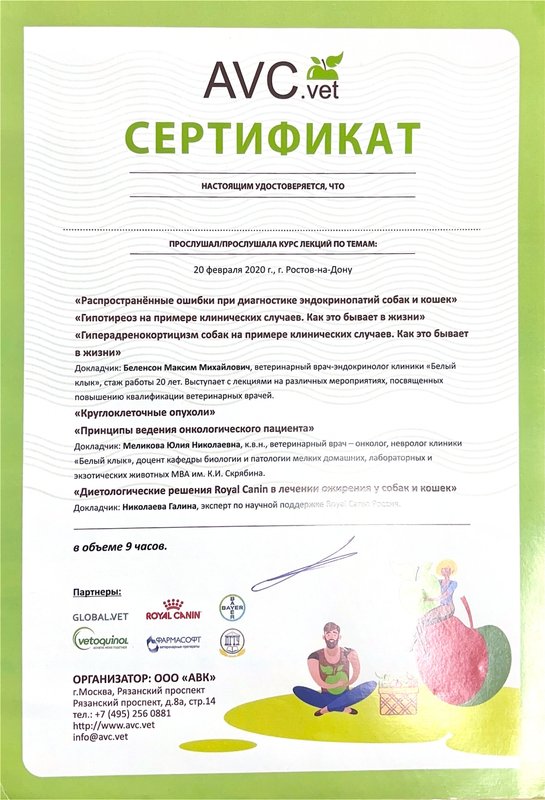 Документ или сертификат