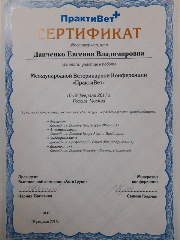 Документ или сертификат