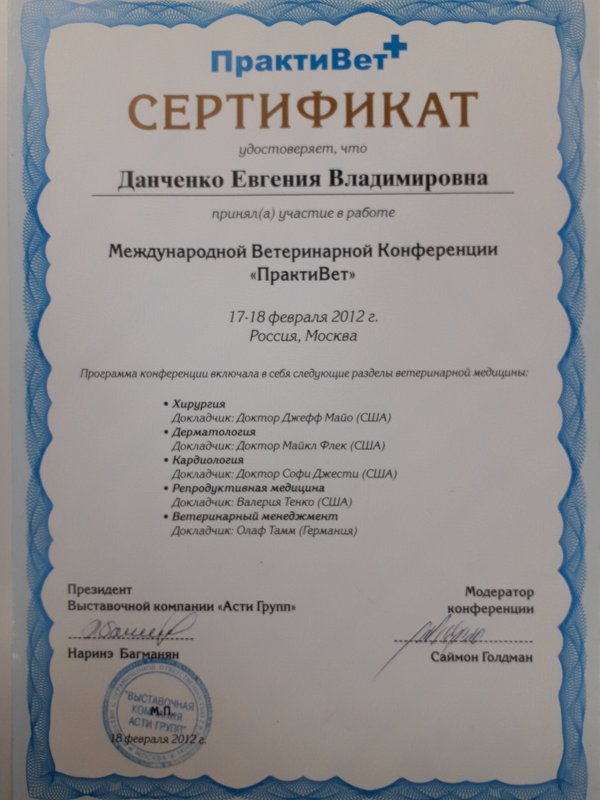 Документ или сертификат