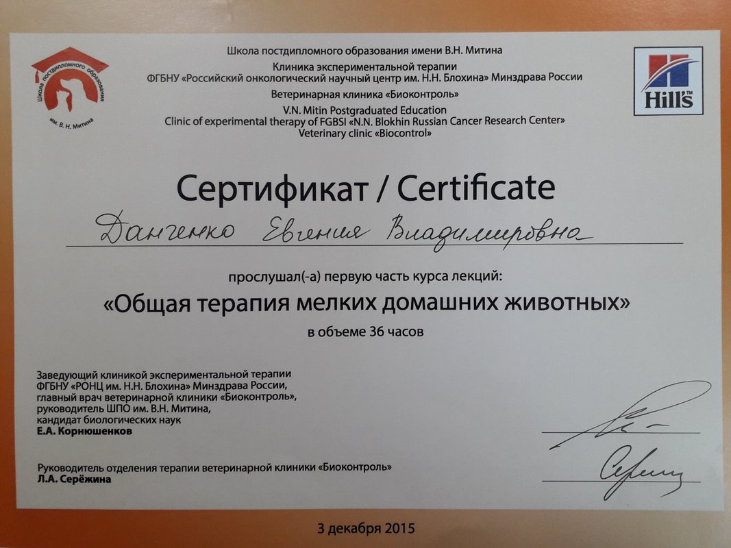 Документ или сертификат