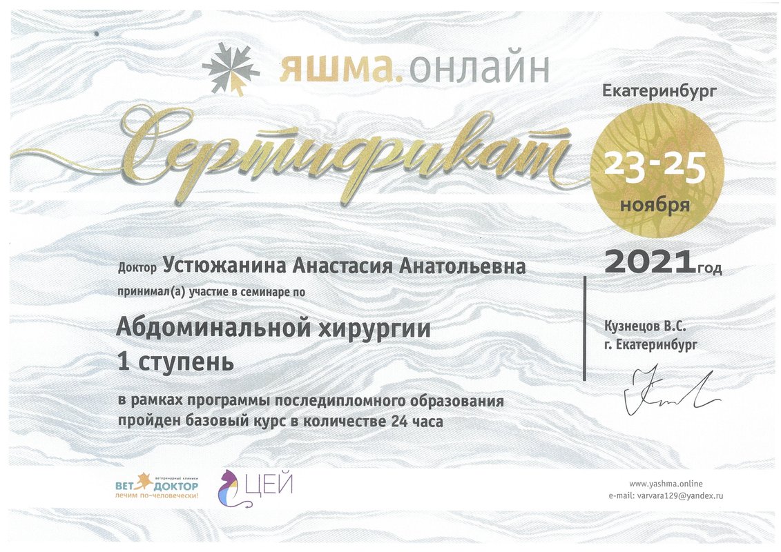 Документ или сертификат