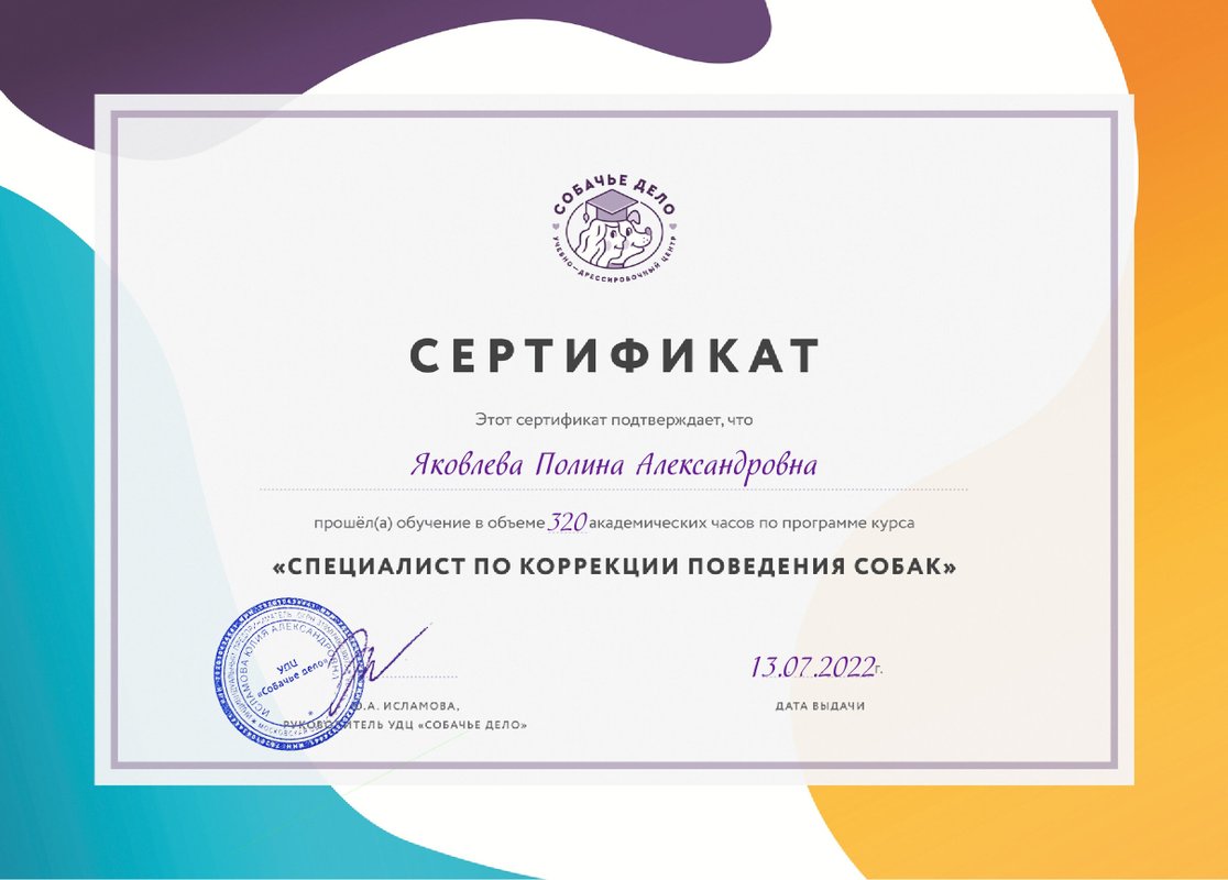 Документ или сертификат