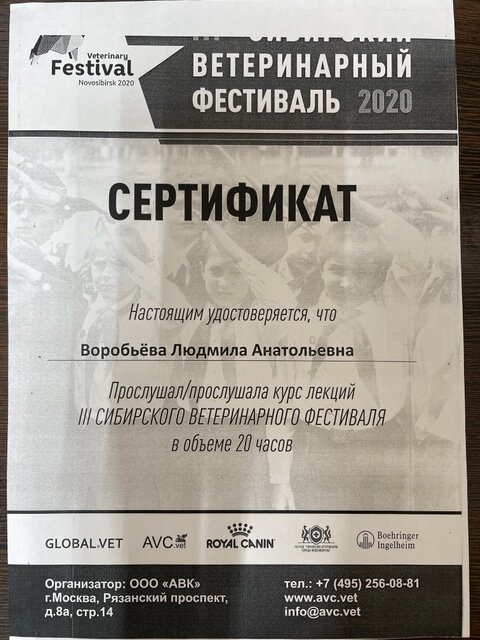 Документ или сертификат