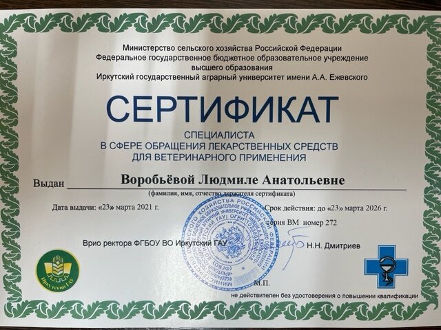 Документ или сертификат