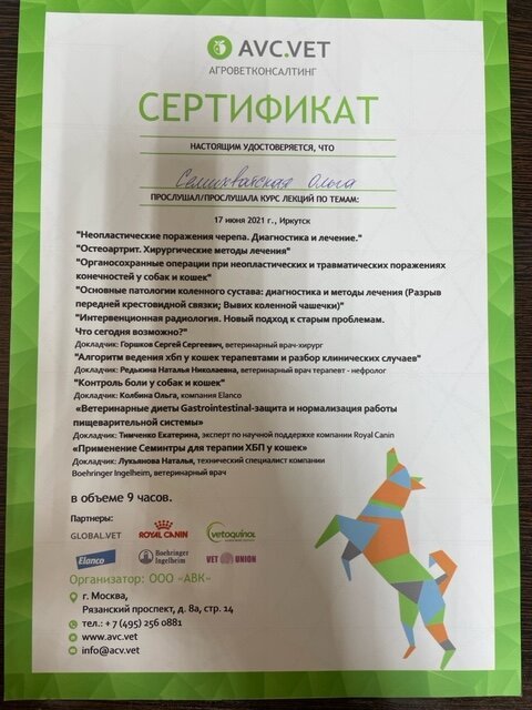 Документ или сертификат