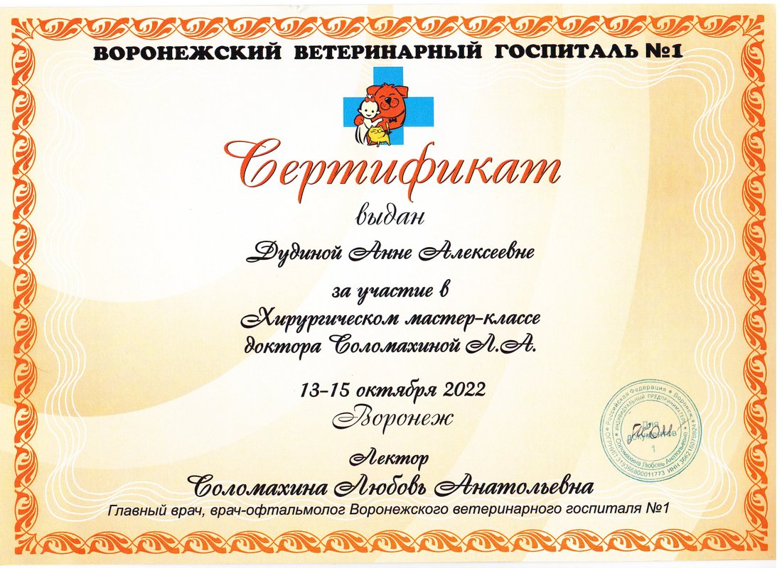 Документ или сертификат