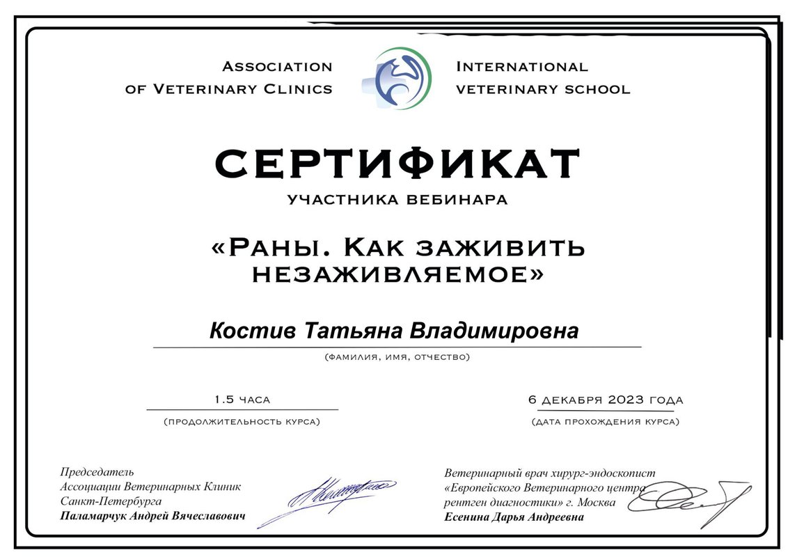 Документ или сертификат