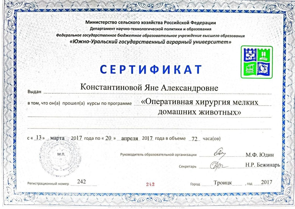 Документ или сертификат