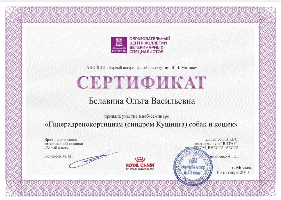Документ или сертификат