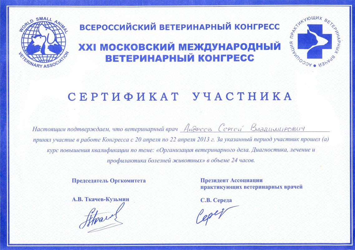 Документ или сертификат