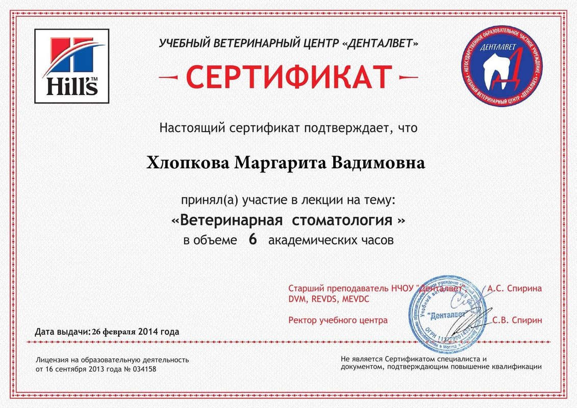 Документ или сертификат