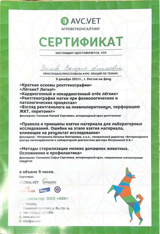 Документ или сертификат