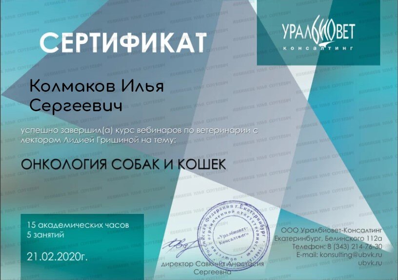 Документ или сертификат