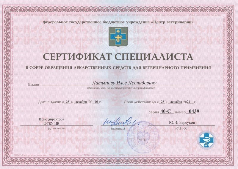 Документ или сертификат