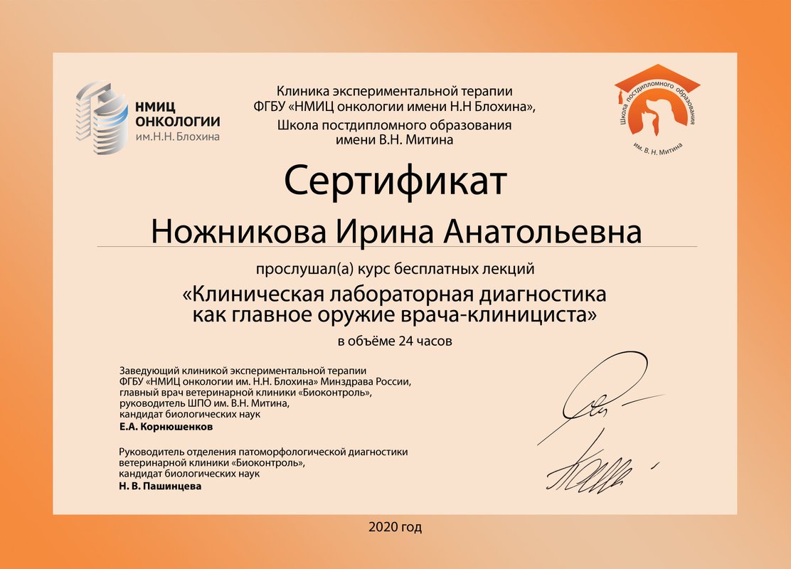Документ или сертификат