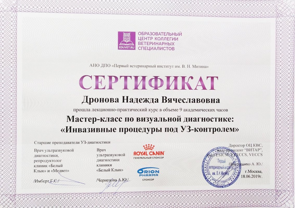 Документ или сертификат
