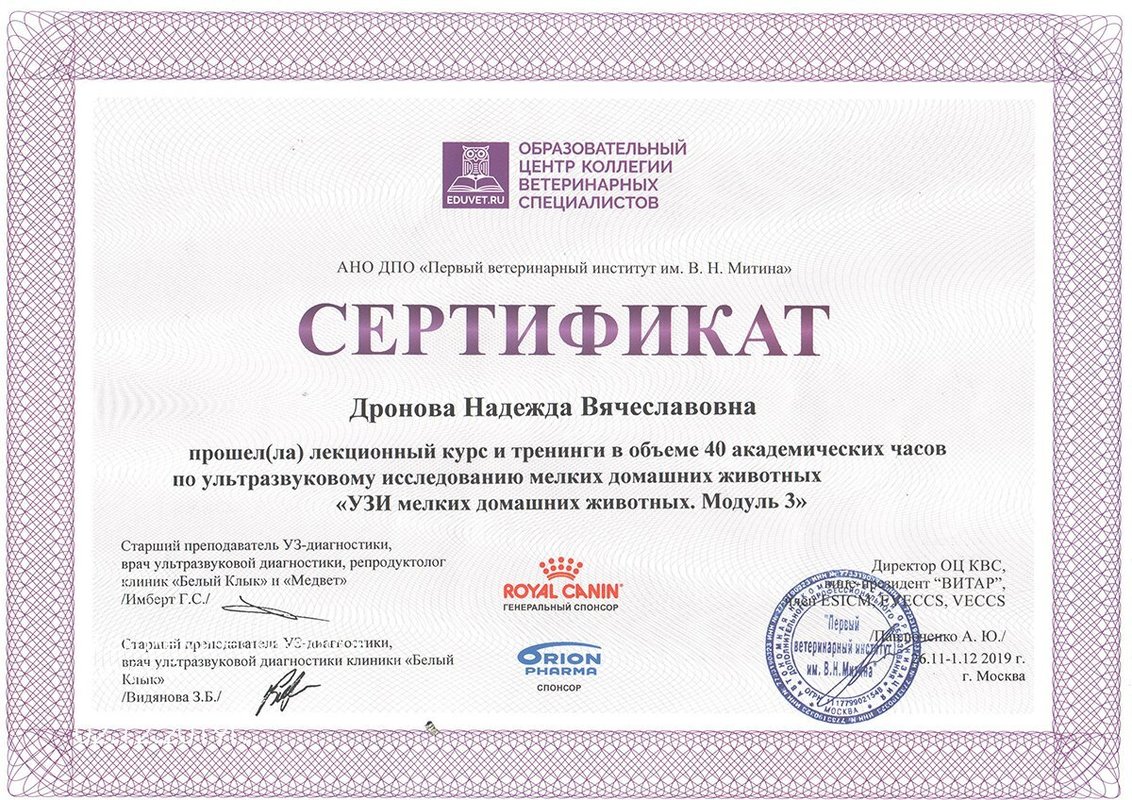 Документ или сертификат