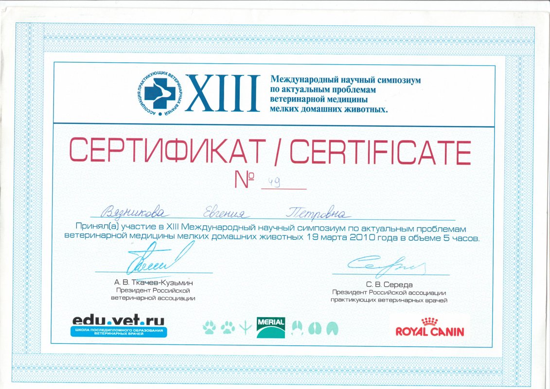 Документ или сертификат