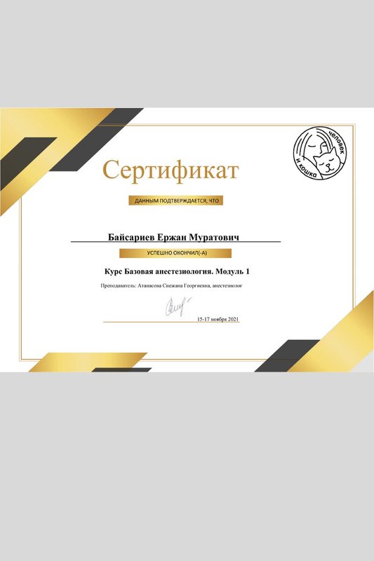 Документ или сертификат