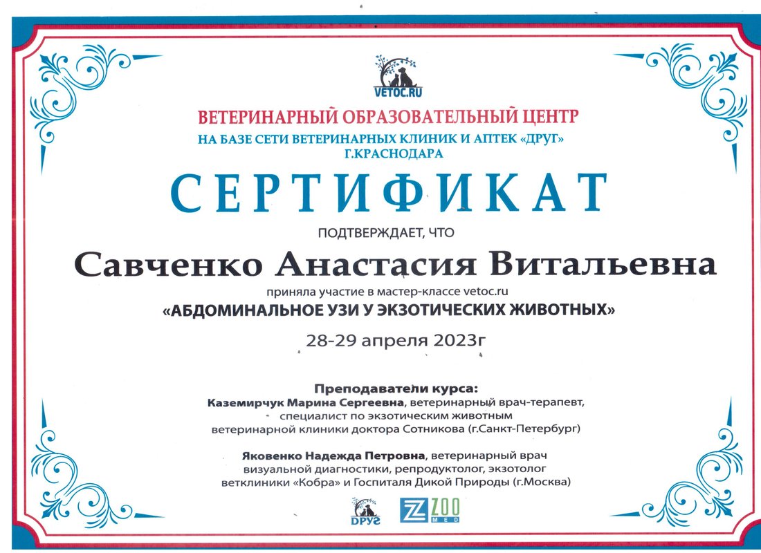 Документ или сертификат