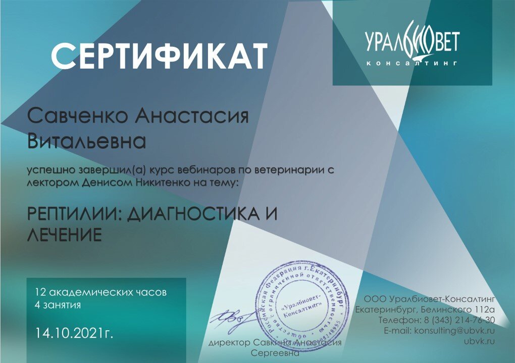 Документ или сертификат