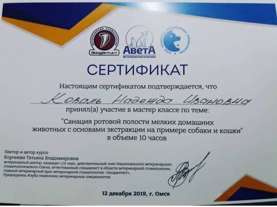 Документ или сертификат