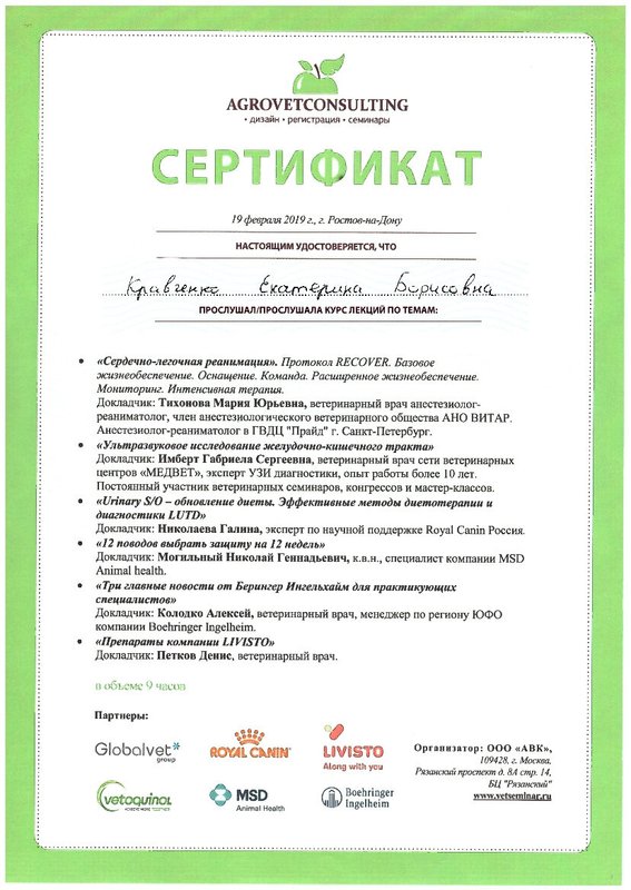 Документ или сертификат