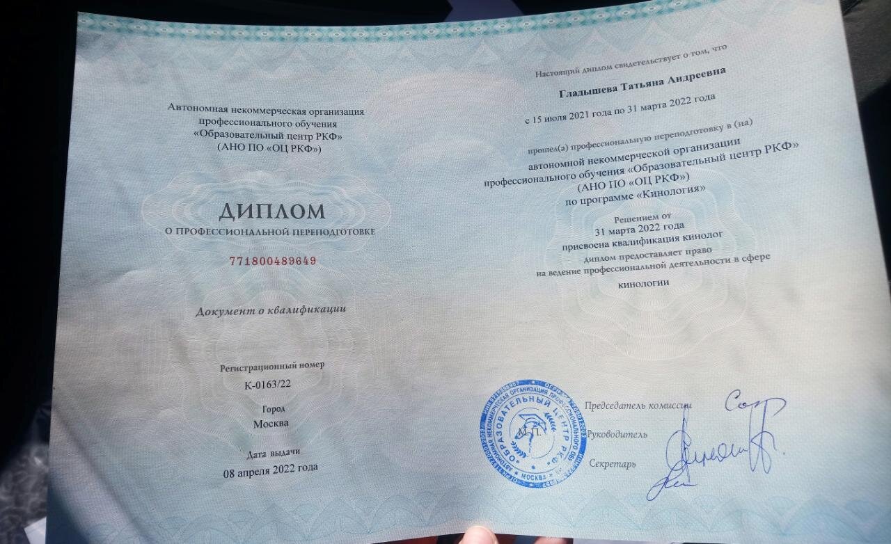 Документ или сертификат