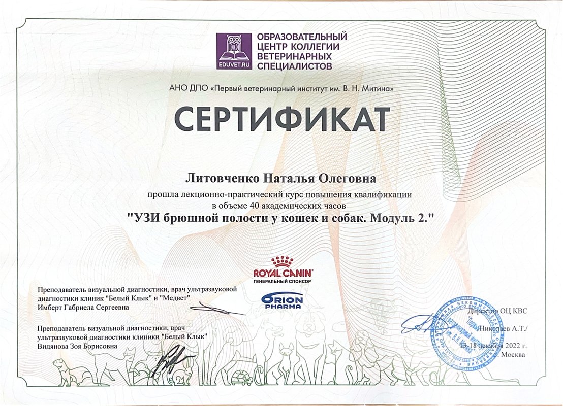 Документ или сертификат