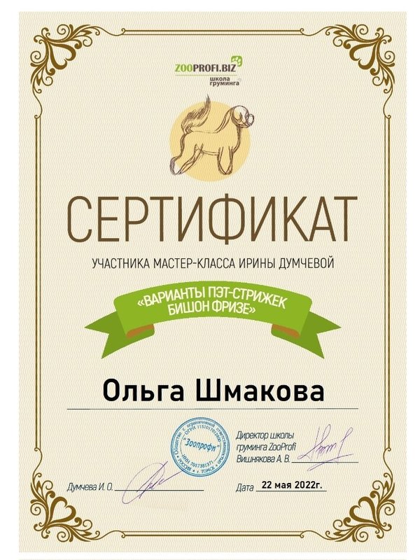 Документ или сертификат