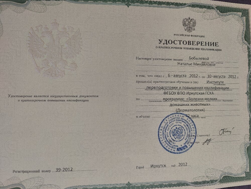 Документ или сертификат