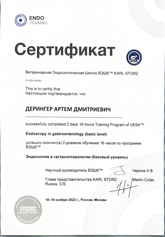 Документ или сертификат
