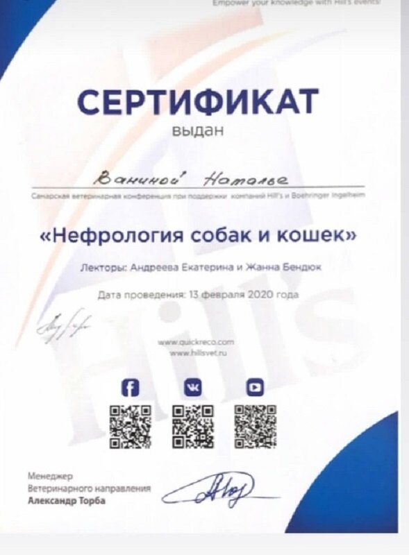 Документ или сертификат