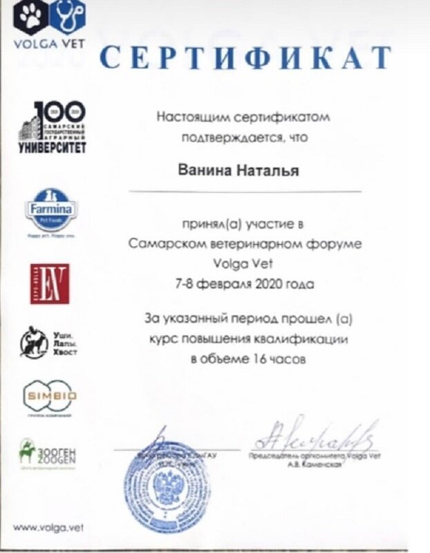 Документ или сертификат