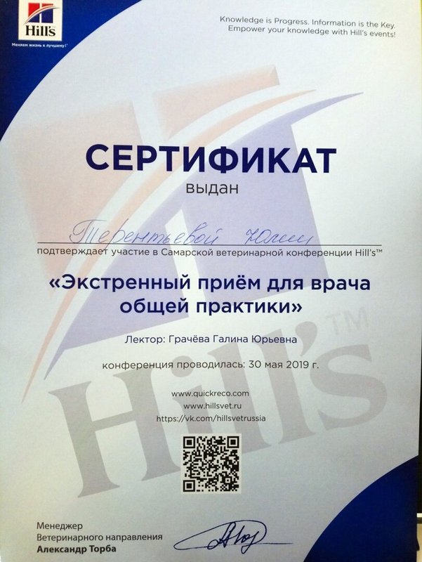 Документ или сертификат