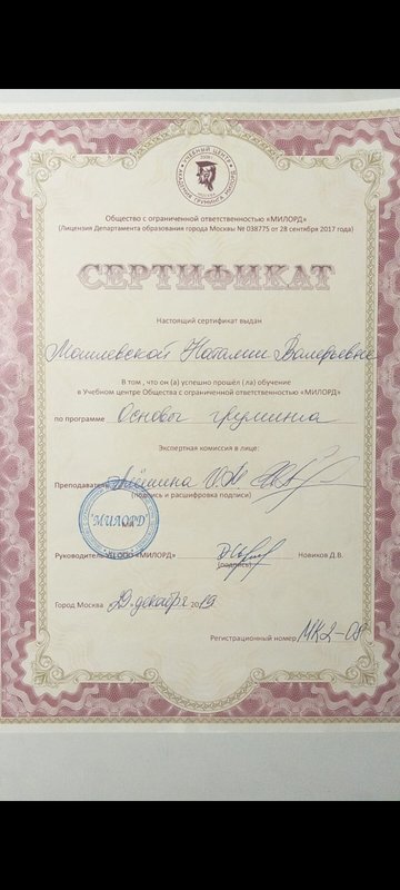 Документ или сертификат
