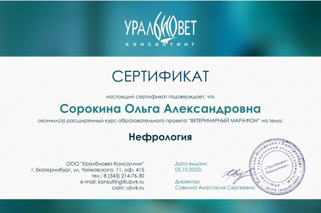 Документ или сертификат