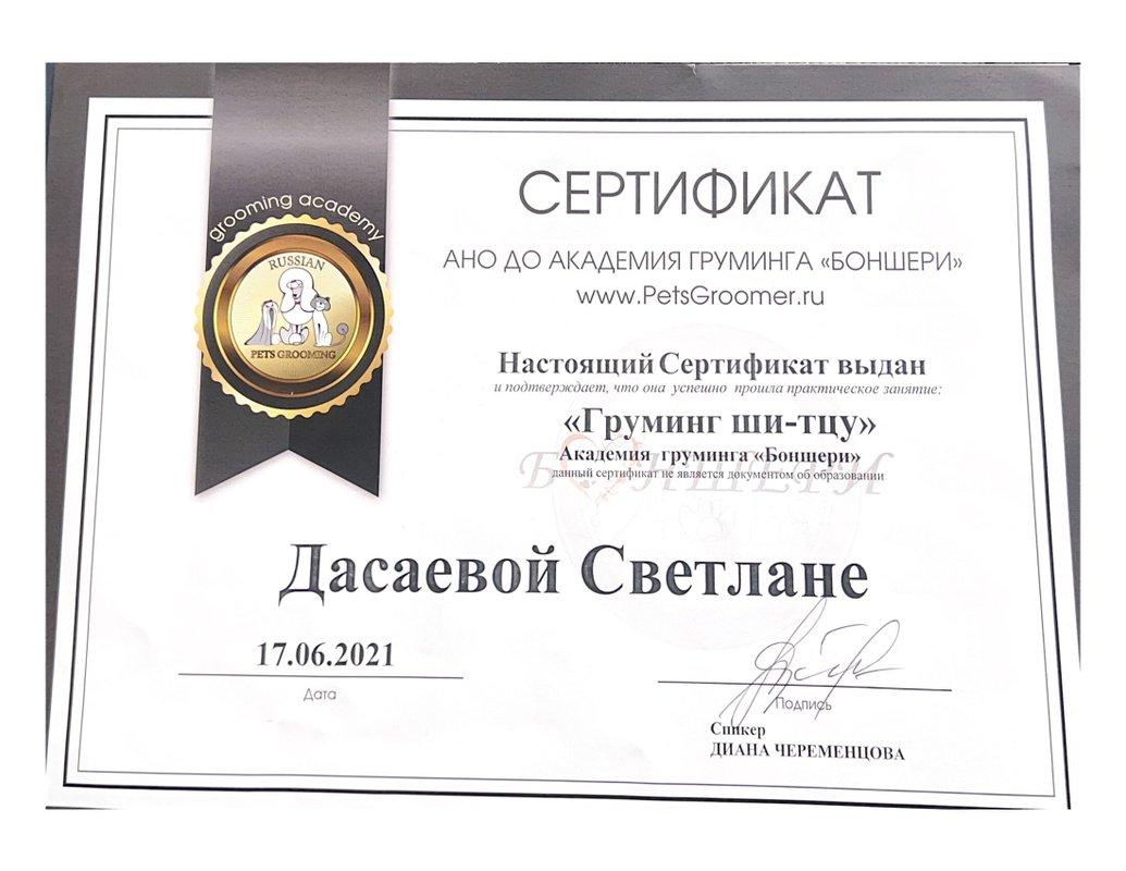 Документ или сертификат