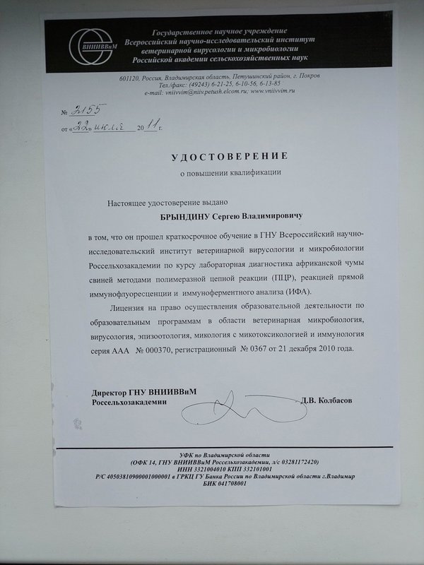 Документ или сертификат