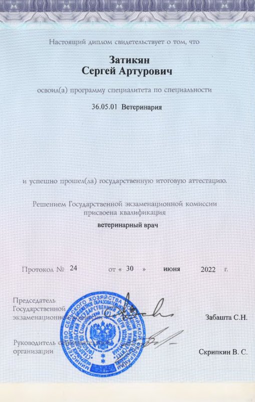 Документ или сертификат