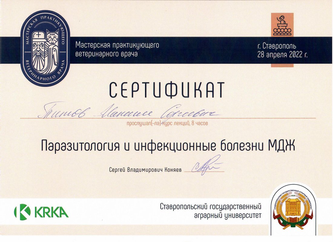 Документ или сертификат
