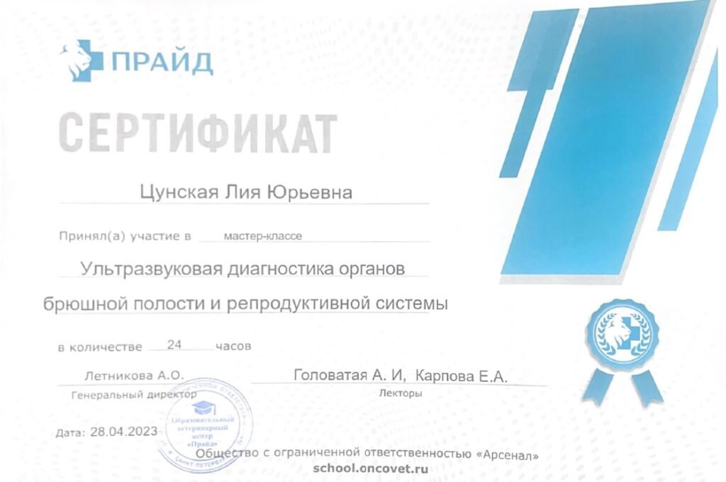 Документ или сертификат