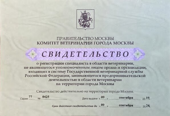 Документ или сертификат