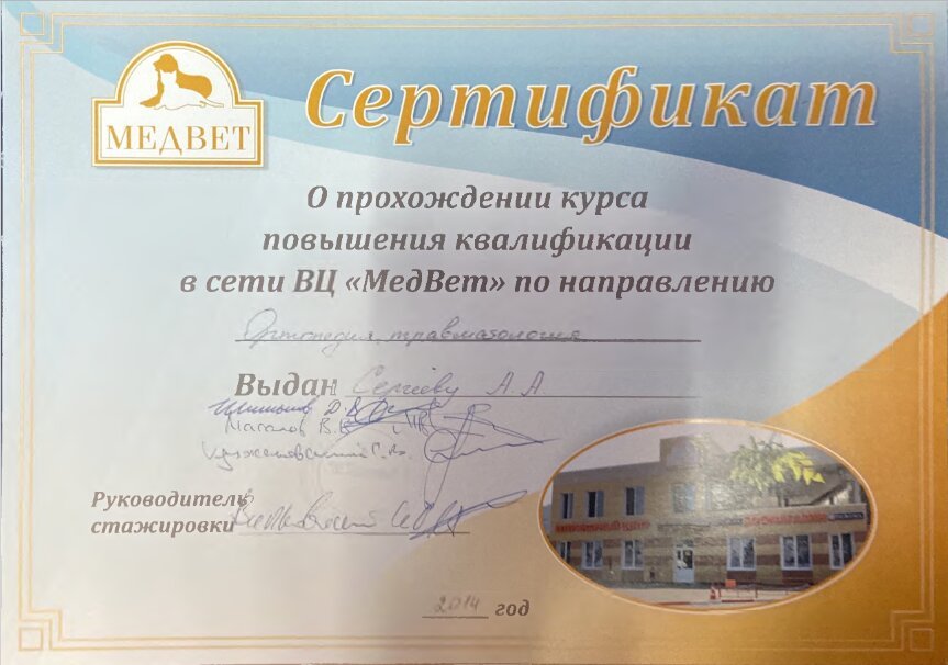 Документ или сертификат
