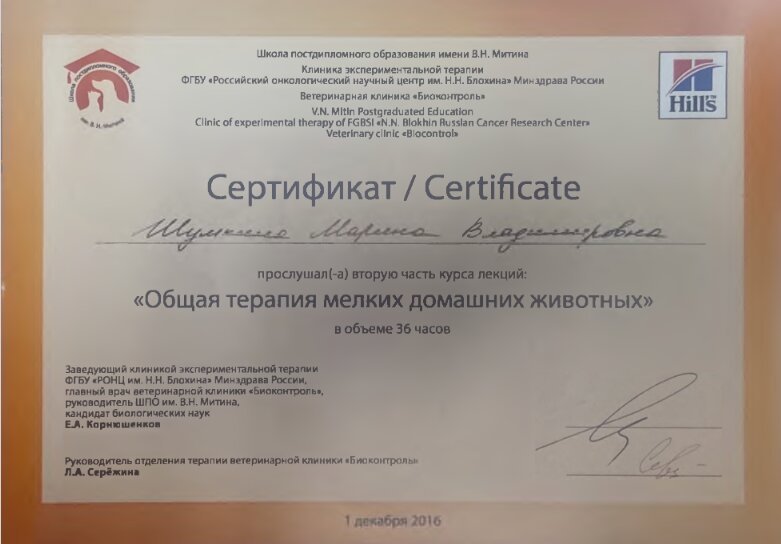 Документ или сертификат