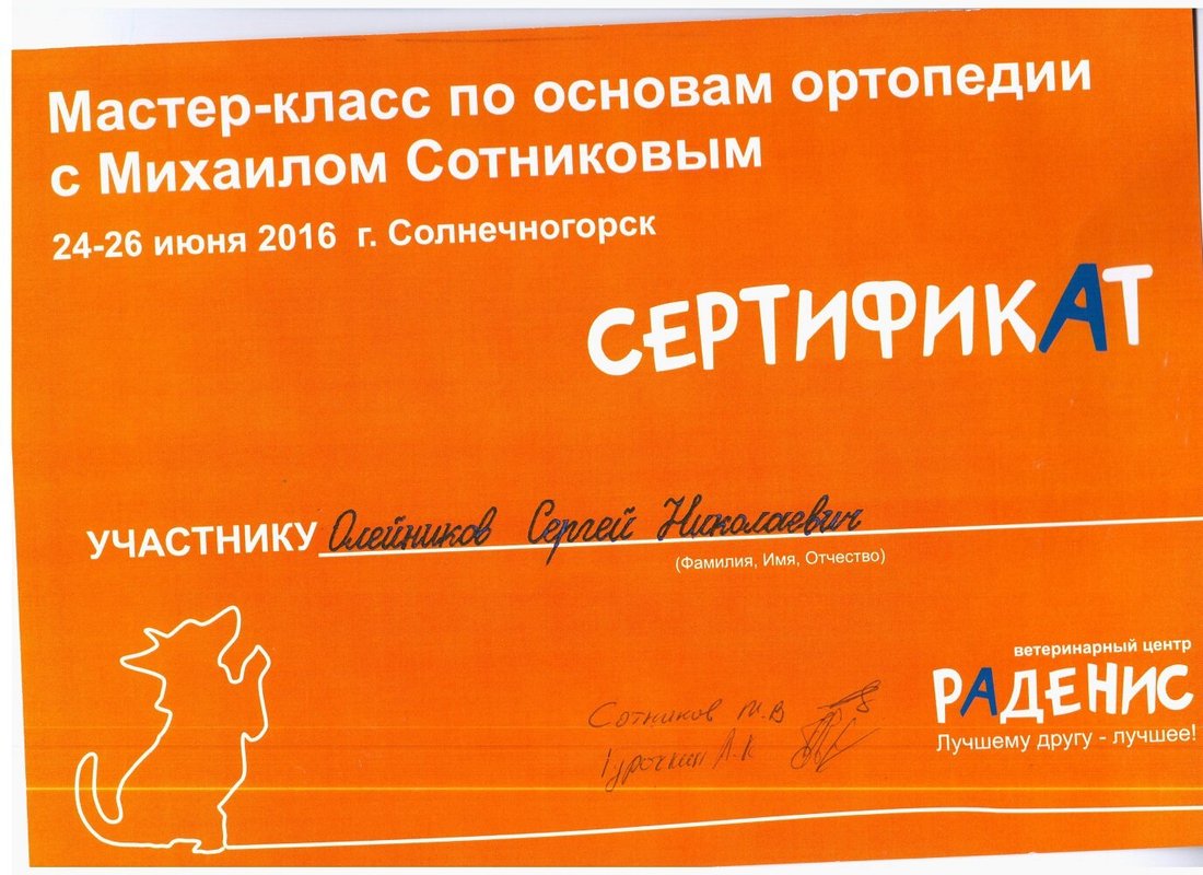 Документ или сертификат